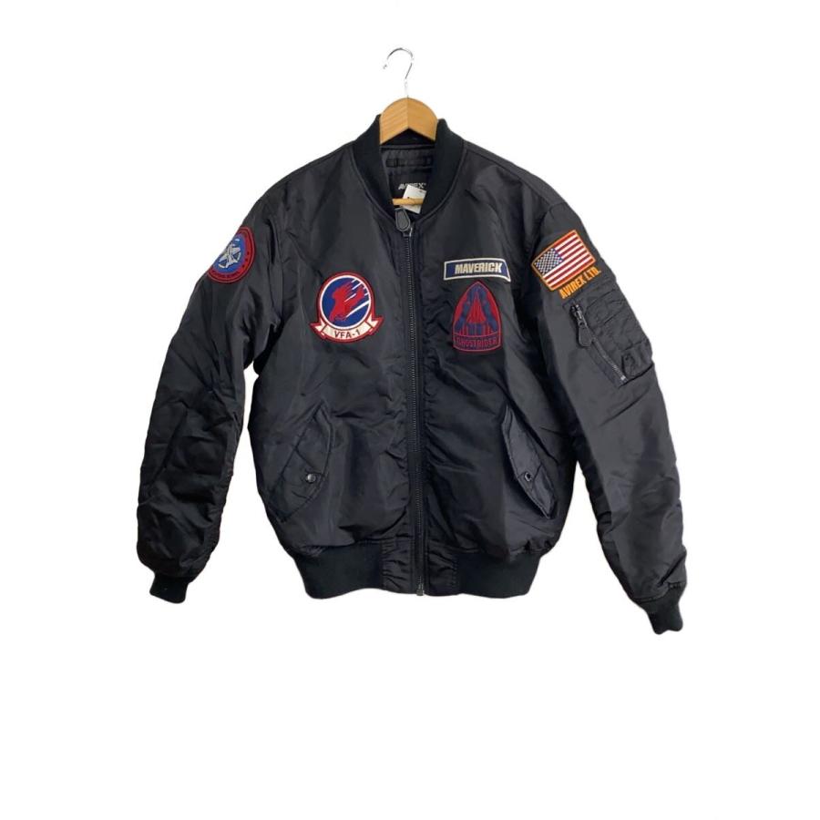 AVIREX◇TOPGUN MAVERICK/MA-1/フライトジャケット/L/ナイロン/BLK