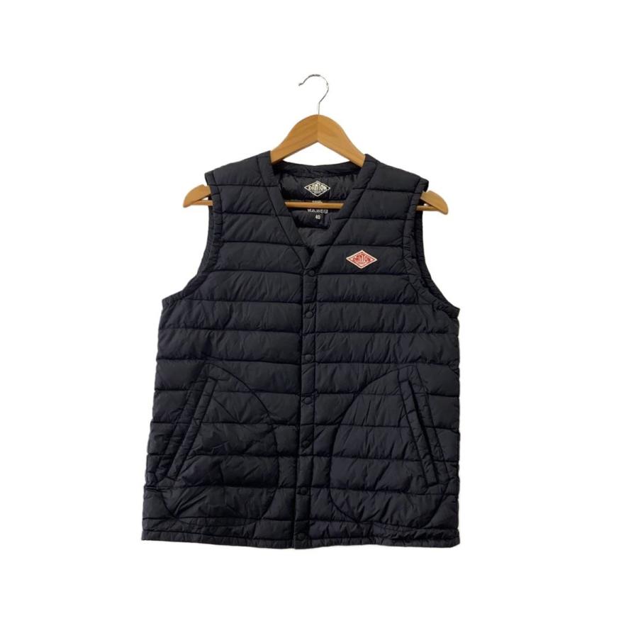 DANTON ダウンベスト ブラック 40 DANTON◇ダウンベスト/40/ナイロン/BLK/jd-8632-by// : セカンド