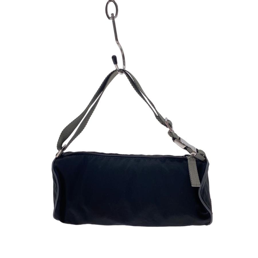 PRADA プラダ　円筒形　ショルダーバッグ PRADA◇ショルダーバッグ/4VA234/ナイロン/BLK/シミ有/PRADA SPORT