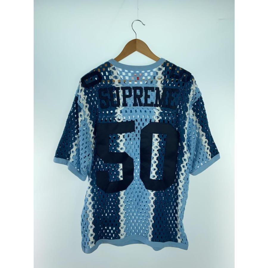 Supreme◆23ss/Crochet Football Jersey/カットソー/M/コットン/BLU｜ssol-shopping｜02