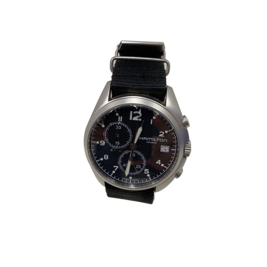 HAMILTON◇クォーツ腕時計/アナログ/BLK/BLK/h765520 : セカンド