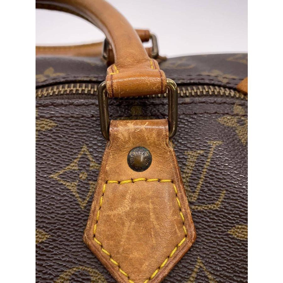 ルイ・ヴィトン スピーディ40 ブラウン モノグラムキャンバス ハンドバッグ LOUIS VUITTON◇1)スピーディ40_モノグラム・キャンバス/PVC/BRW