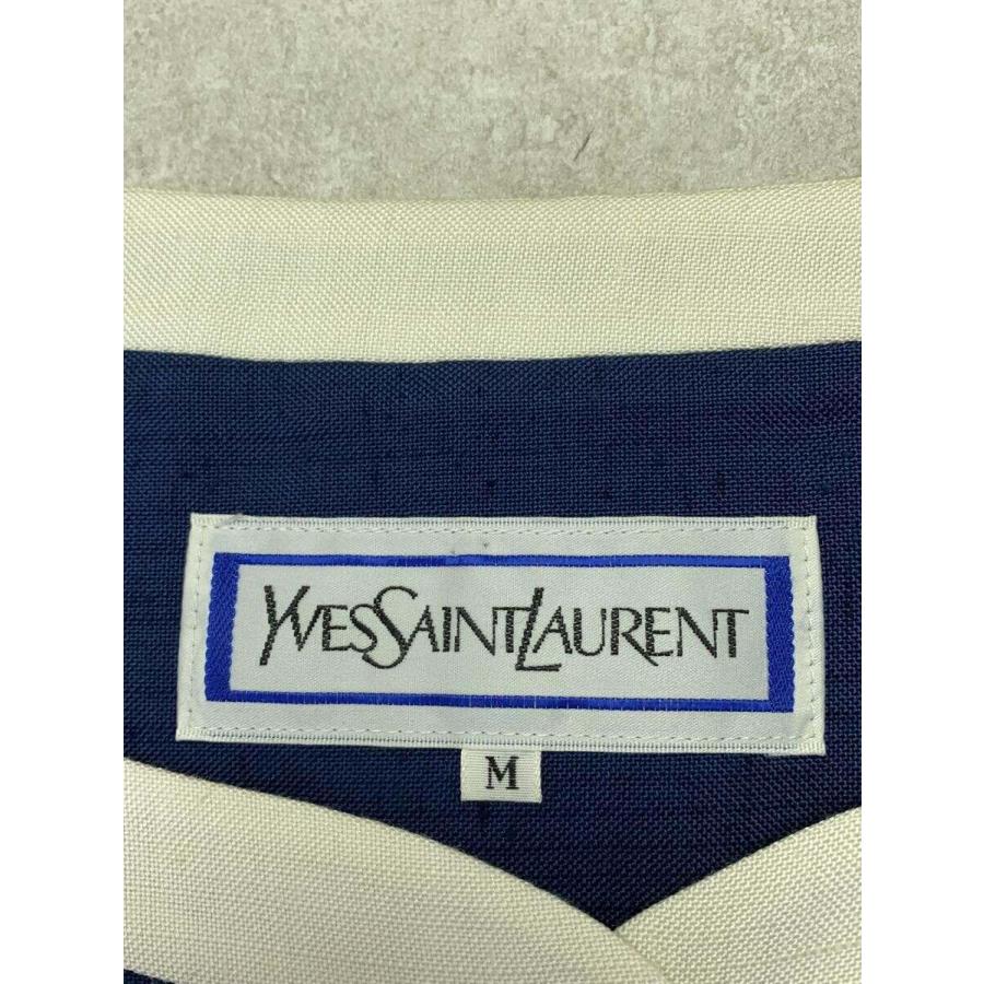 YVES SAINT LAURENT◆セットアップ/M/レーヨン/NVY/HZ516-600｜ssol-shopping｜03