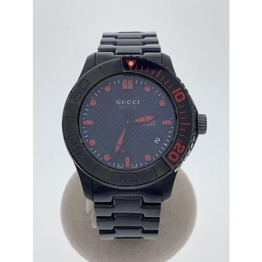 GUCCI◇G-Timeless Sport/腕時計/アナログ/ステンレス/BLK/BLK GUCCI◇G-Timeless Sport/腕時計/アナログ/ステンレス/BLK/BLK