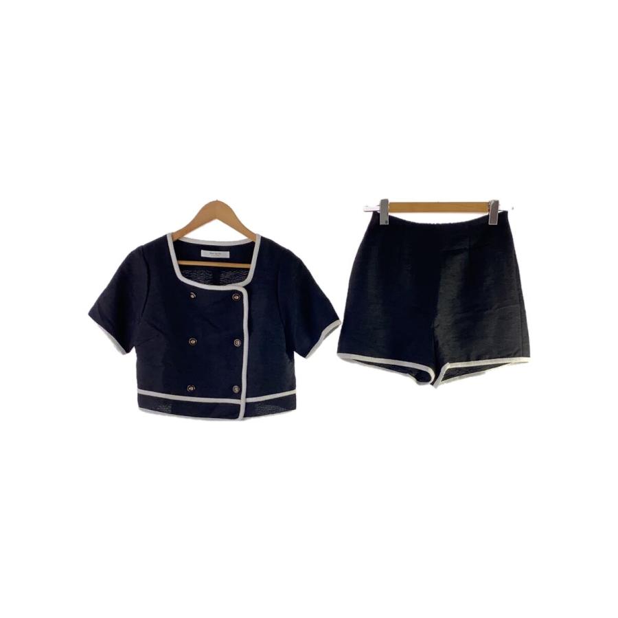 Her lip to◇Mondrian Tweed Set-Up/M/レーヨン/BLK/1242308156 