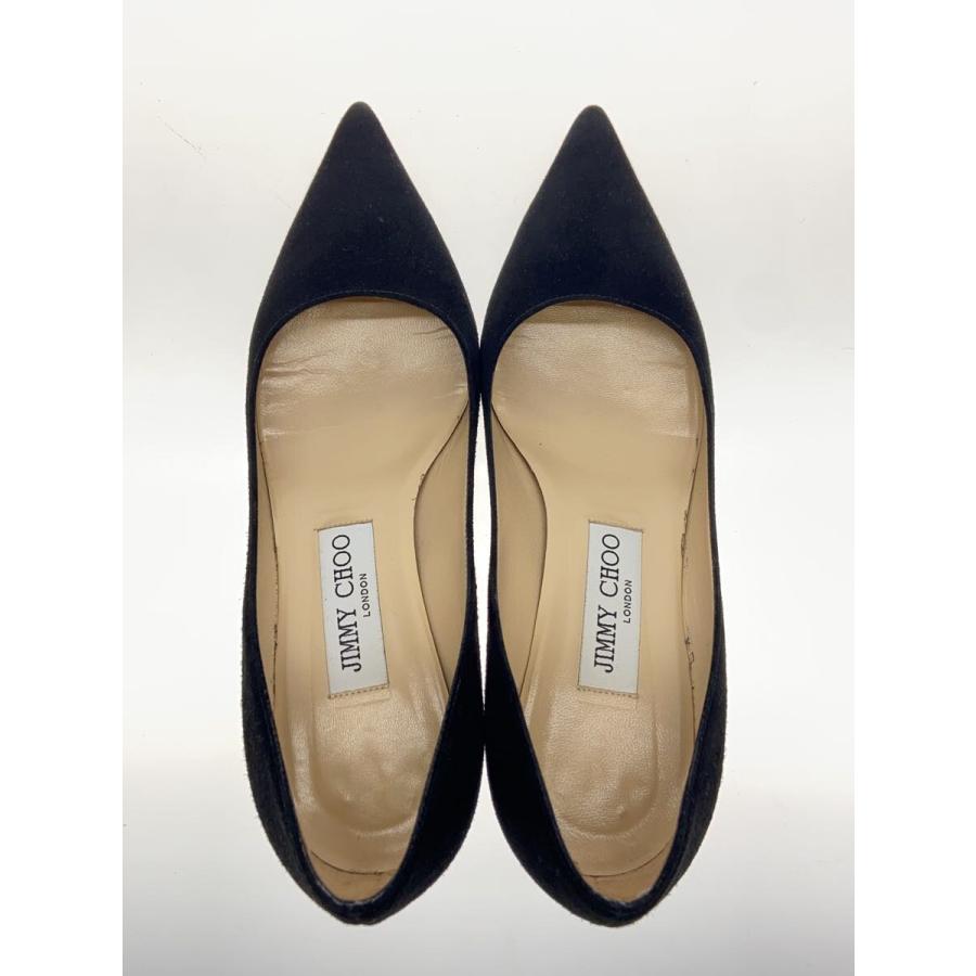 JIMMY CHOO◇AZA/パンプス/36/BLK/スウェード : セカンドストリート