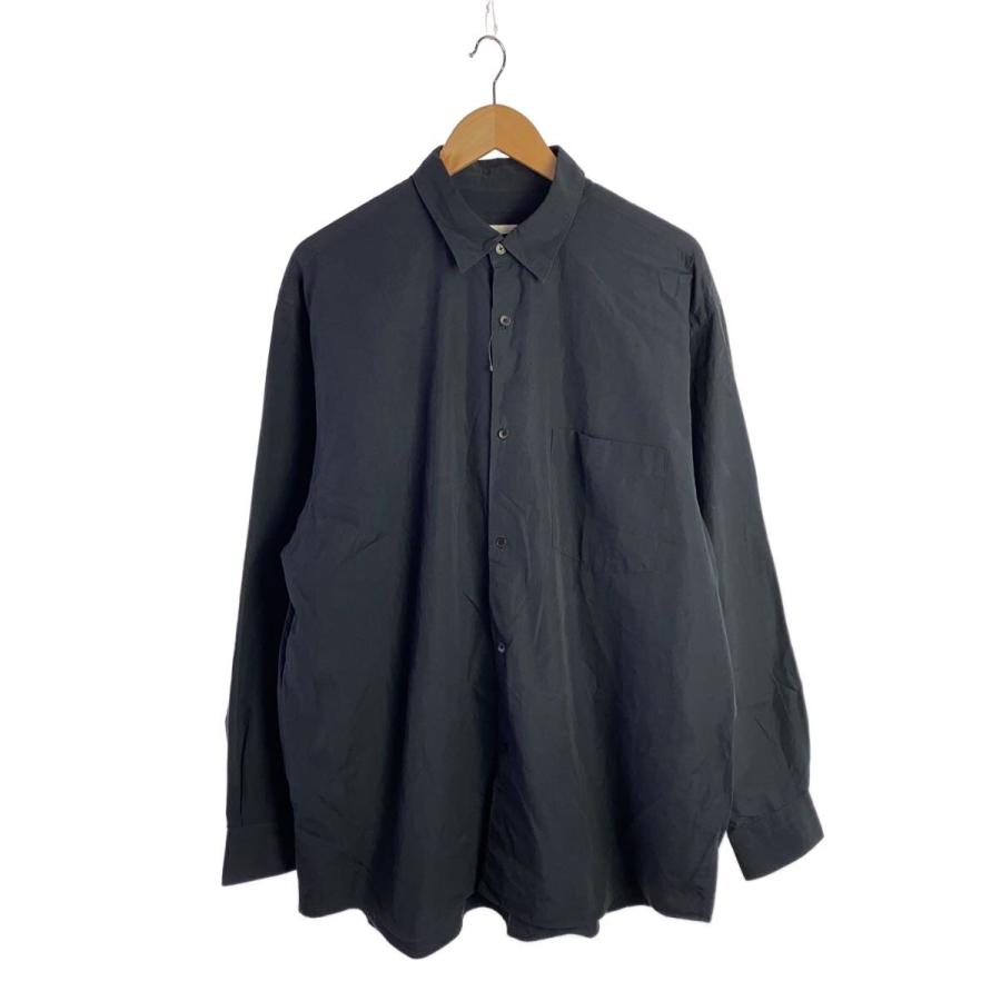 COMOLI◇25SS/コモリシャツ/5/コットン/BLK/B01-02001// : セカンド