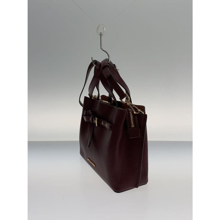MICHAEL KORS◇2WAY/バッグ/--/BRD/無地 MICHAEL KORS（マイケルコース 