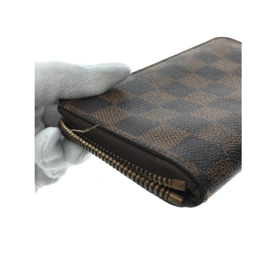 LOUIS VUITTON◇ジッピー・コンパクトウォレット ダミエ・エベヌ BRW