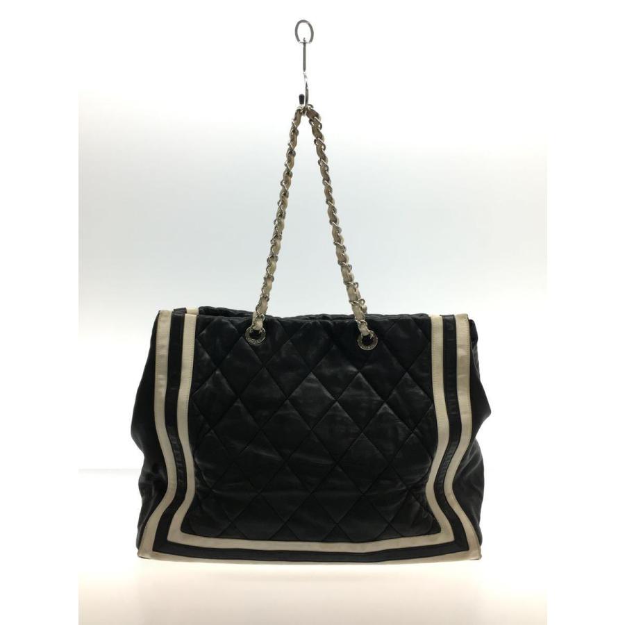 CHANEL◇トートバッグ/レザー/BLK - その他 CHANEL◇トートバッグ/レザー/BLK - その他