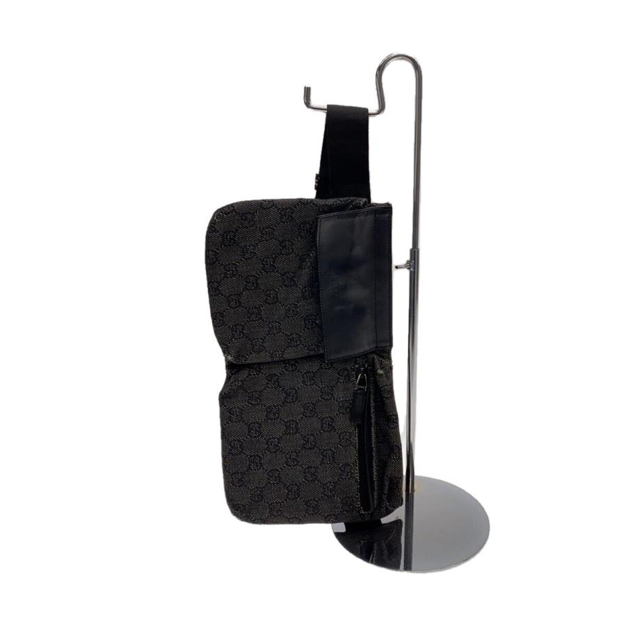 GUCCI◇ウエストバッグ_GGキャンバス/キャンバス/BLK/28566 : セカンド