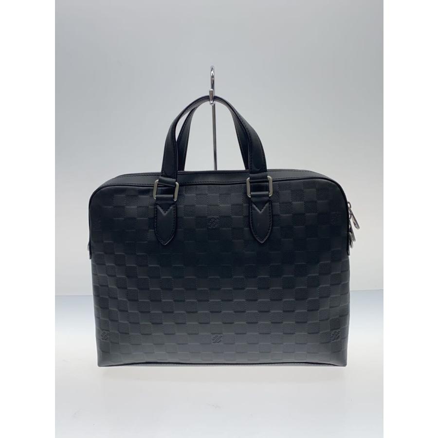 LOUIS VUITTON ダミエ　アンフィニ　ブラック ボストンバッグ LOUIS VUITTON◇ステューディオ_ダミエ・アンフィニ_BLK/レザー/BLK