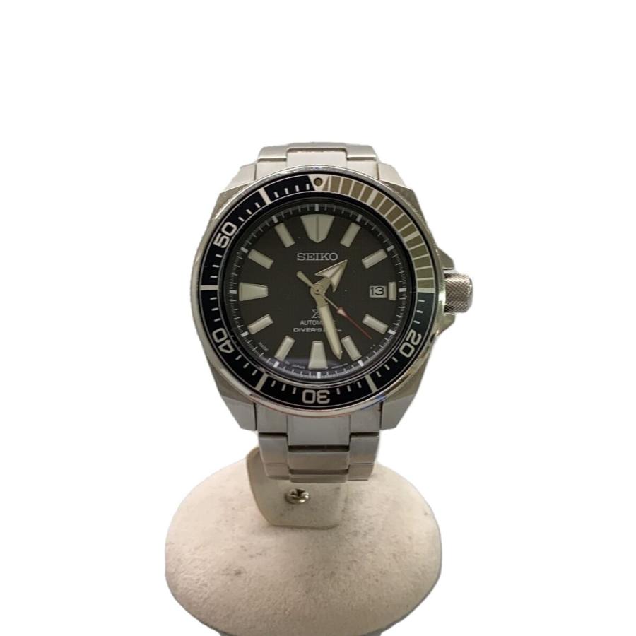 【極美品】SEIKO 自動巻きダイバーズ プロスペックス 4R35-01V0 SEIKO◇プロスペックス/ダイバー/自動巻腕時計/デジタル/BLK/SLV/4R35