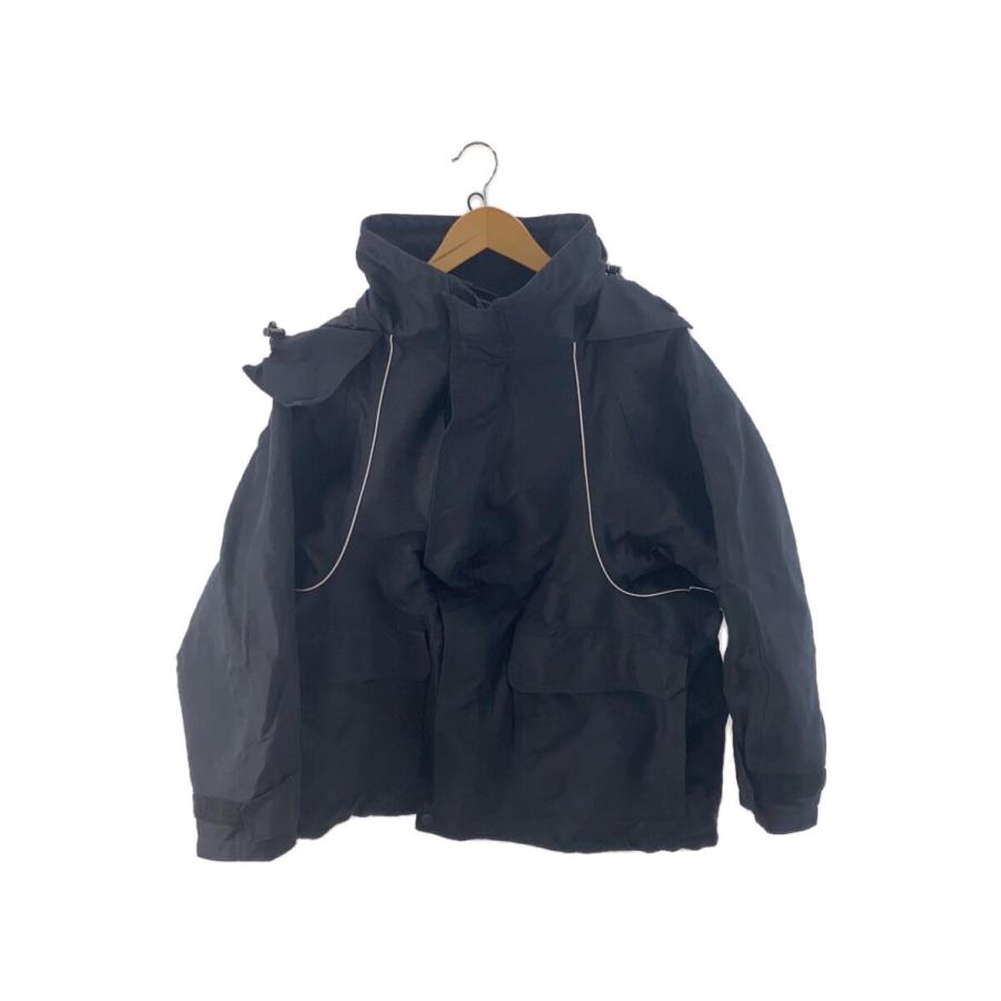 BALENCIAGA◇17AW/SWING PARKA JACKET/34/ナイロン/BLK/無地/505206