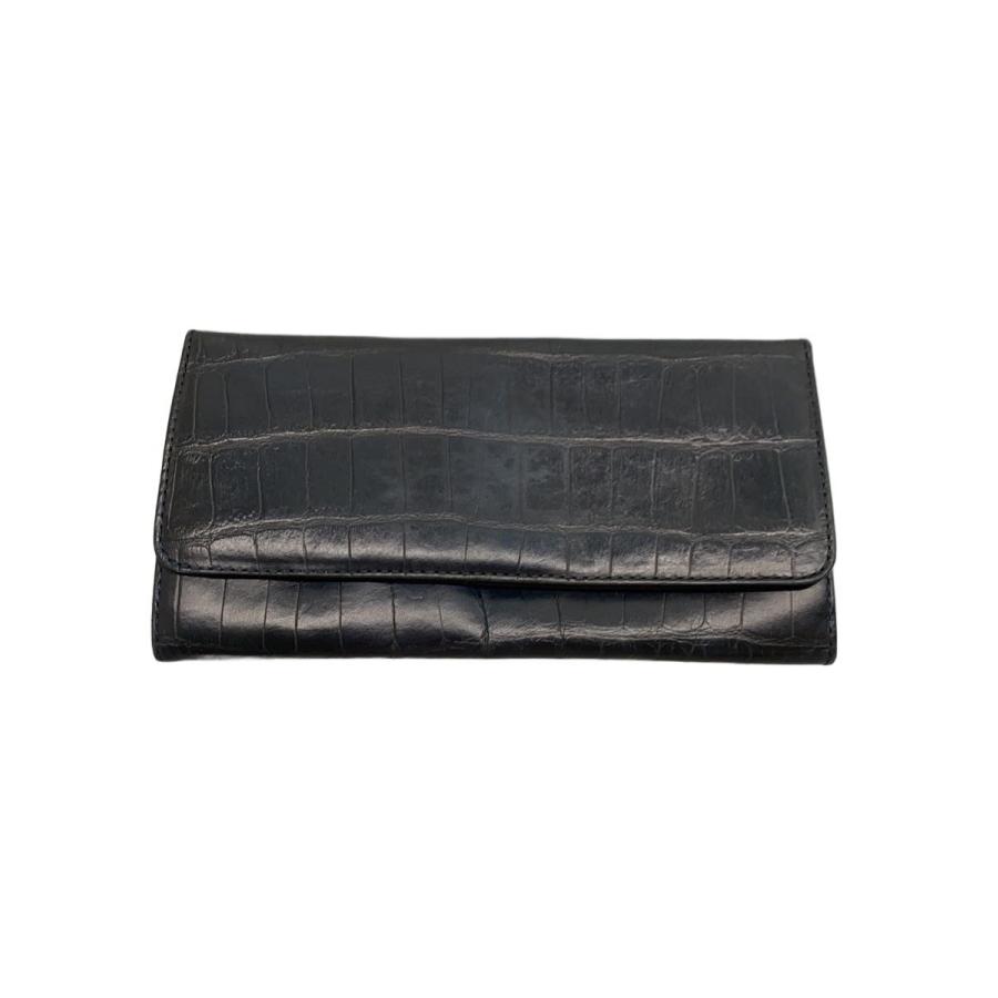 新品✨Felisi フェリージ　クロコ型押し　長財布　692/1 ブラック 黒 Felisi◇クロコ型押し/長財布/レザー/BLK/メンズ/692/1 : セカンド