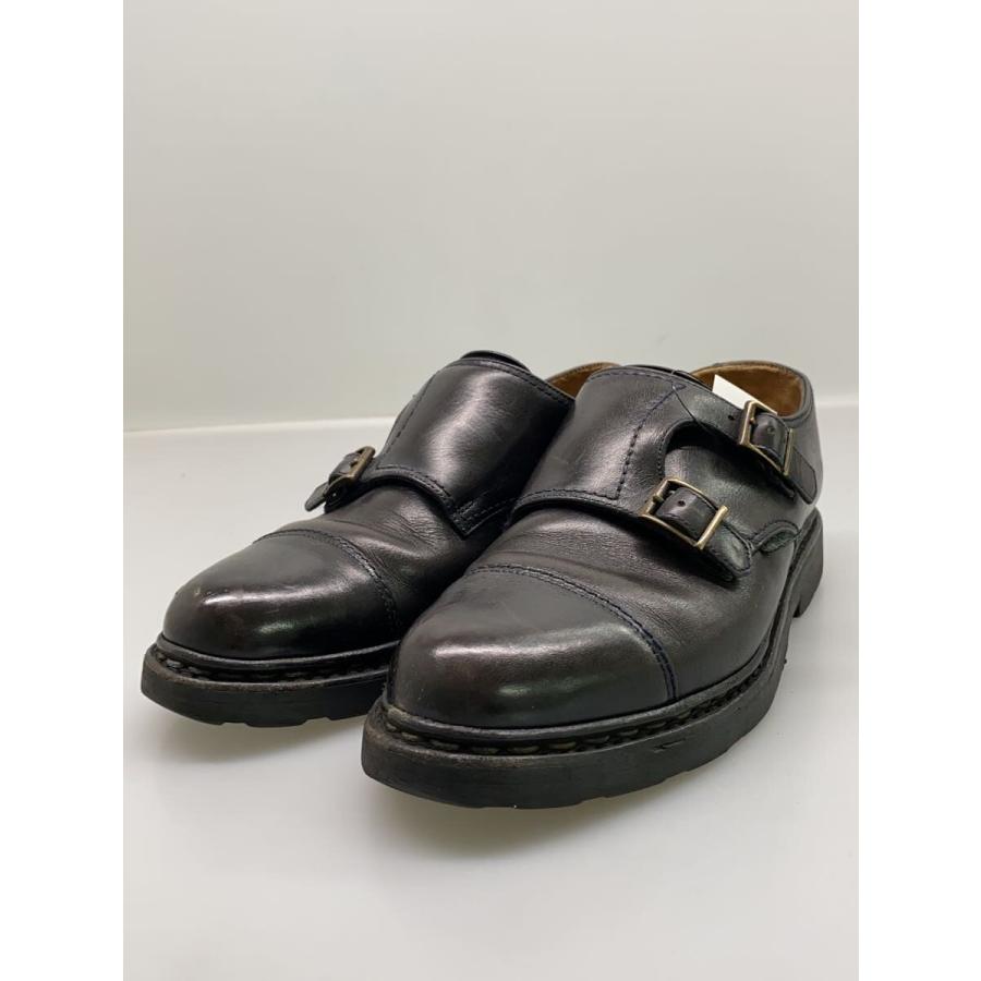 Paraboot◇William/ダブルモンクストラップ/ドレスシューズ/UK5/BLK
