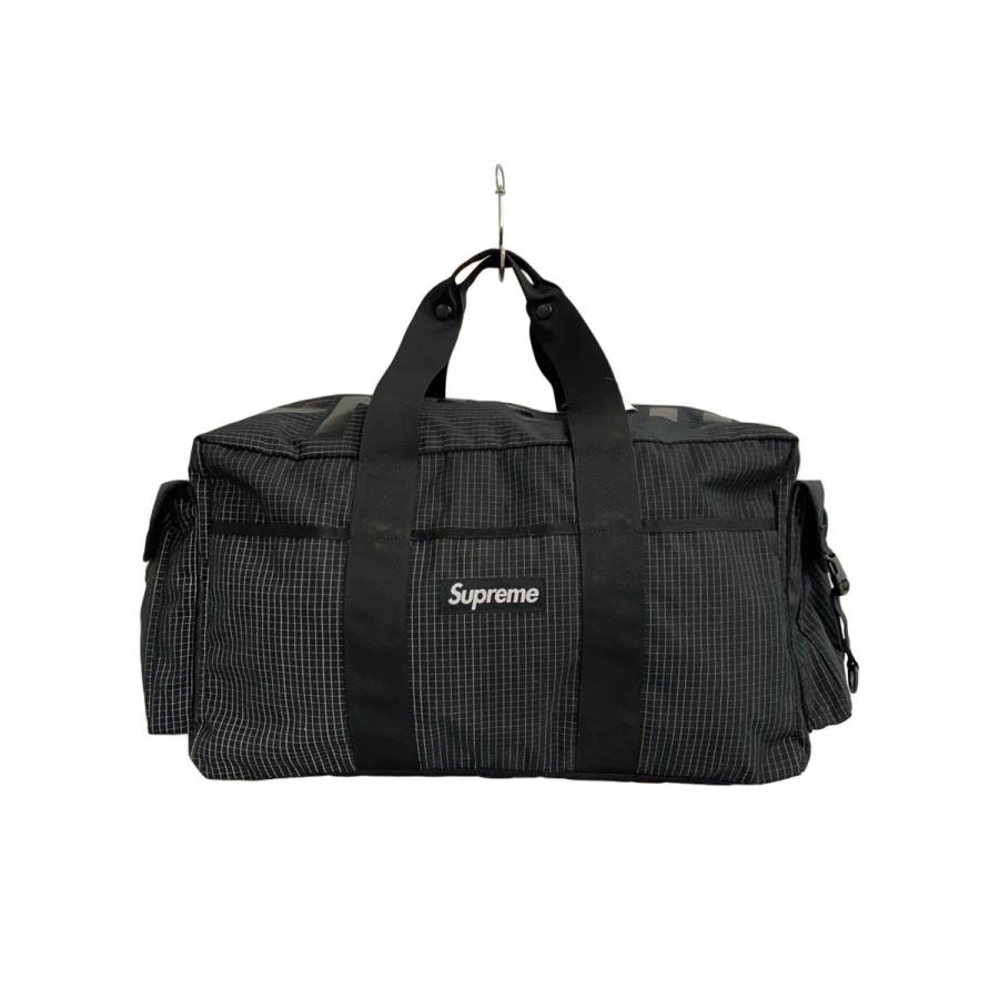 SUPREME ブラック ボストンバッグ Supreme◇ボストンバッグ/3M/BLK/チェック// : セカンドストリート
