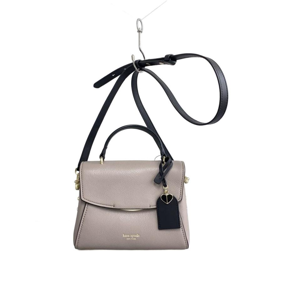 kate spade new york◇2WAY/バイカラーグレージュ/ショルダーバッグ 