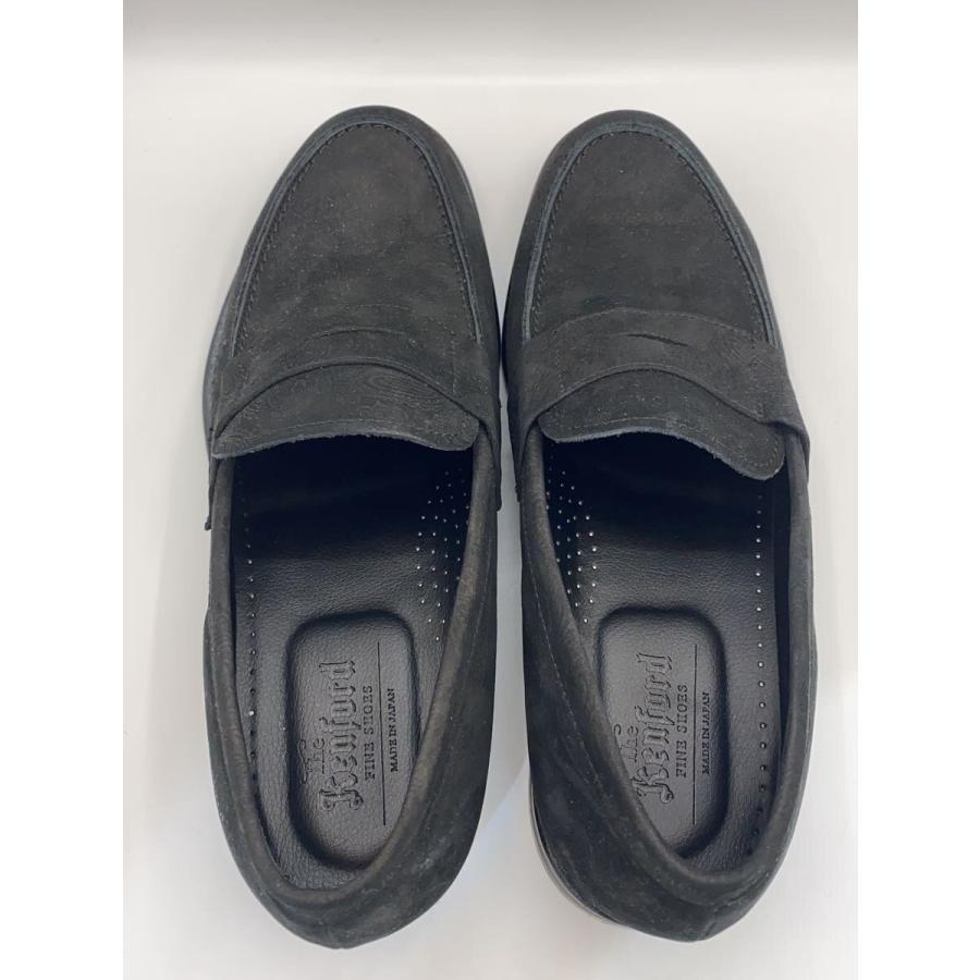 KENFORD◇コインローファー/ペイズリー/26.5cm/BLK/レザー/K039BY