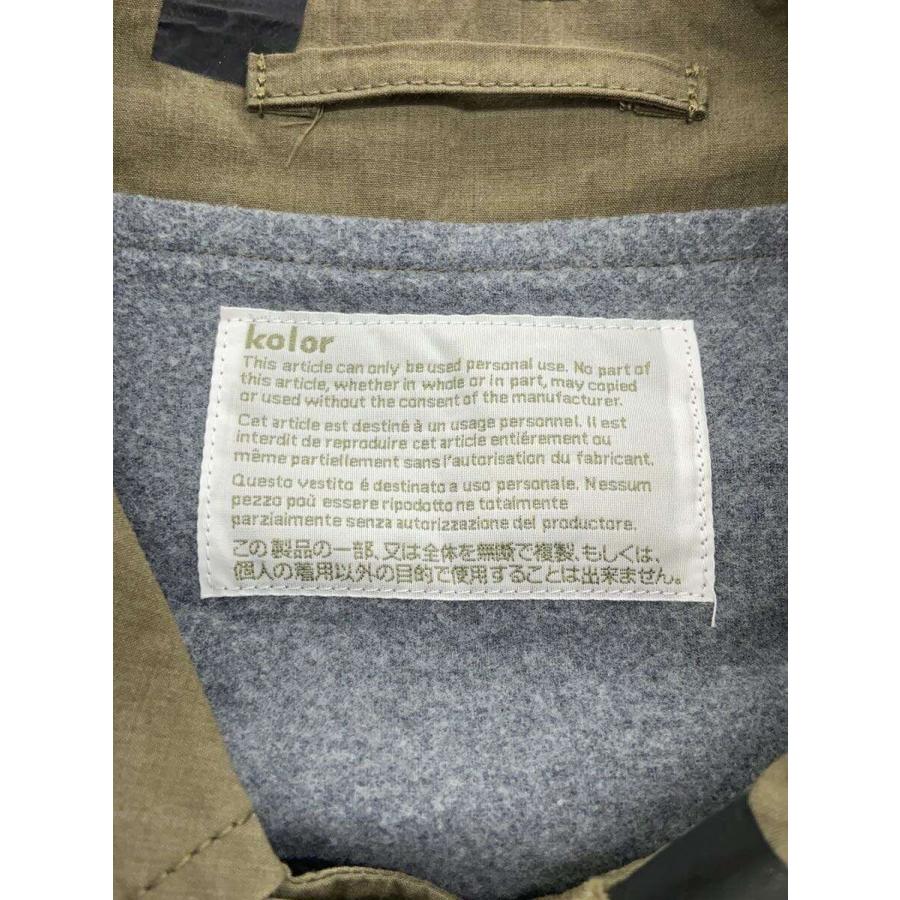 カラー　kolor コート　　サイズ1 中古・古着通販】KOLOR (カラー) クロコダイルクロスステンカラー