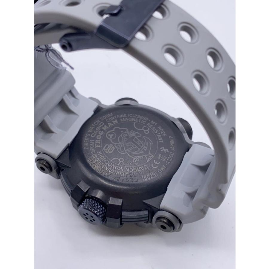 CASIO◆ソーラー腕時計/アナログ/ラバー/BLK/GRY/GWF-A1000RN-8AJRの画像