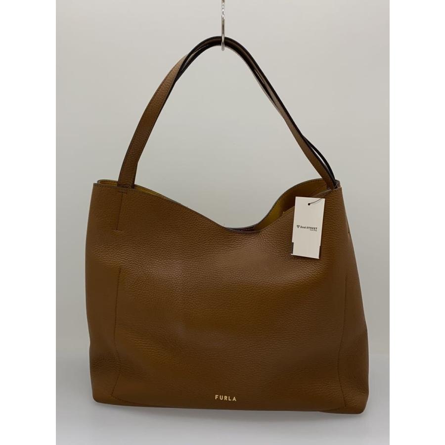 FURLA◇トートバッグ/プリムラ/BRW/無地 : セカンドストリートYahoo!店