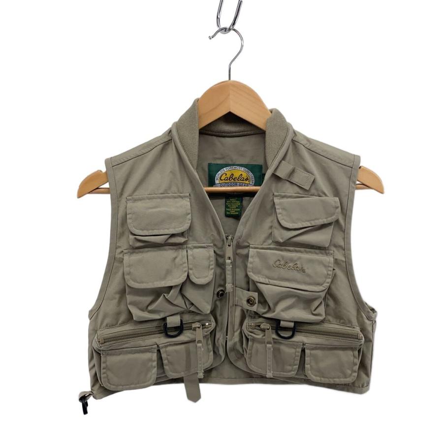 Cabela's◇フィッシングベスト/--/コットン/KHK/無地// : セカンド