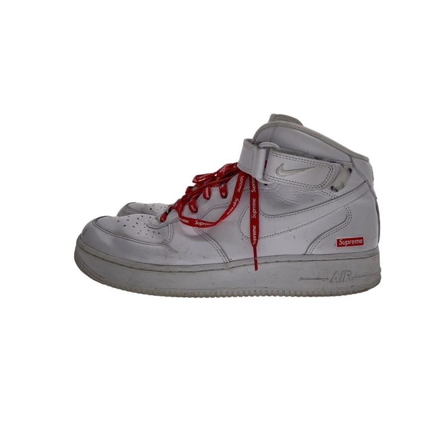 NIKE◇AIR FORCE 1 MID_エアフォース ミッド/28cm/WHT/レザー/? NULL 