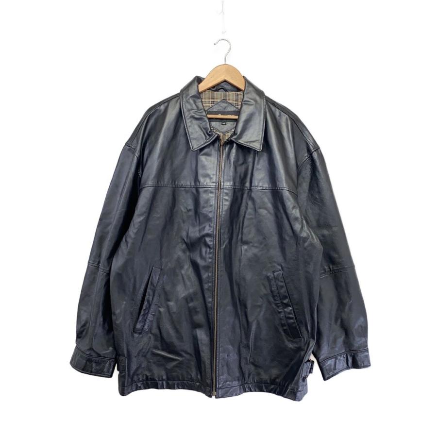 Pelle Cyma◇レザージャケット・ブルゾン/40/豚革/BLK/無地/F4835 