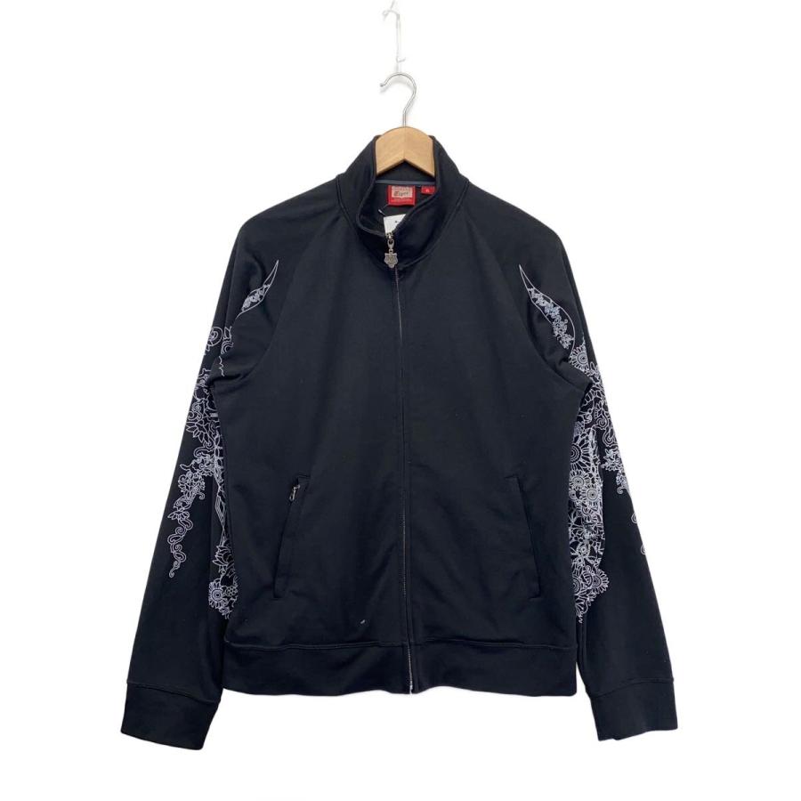 Onitsuka Tiger ジャージ 希少 Onitsuka Tiger◇ジャージ/XL/ポリエステル/BLK/無地/OKJ174