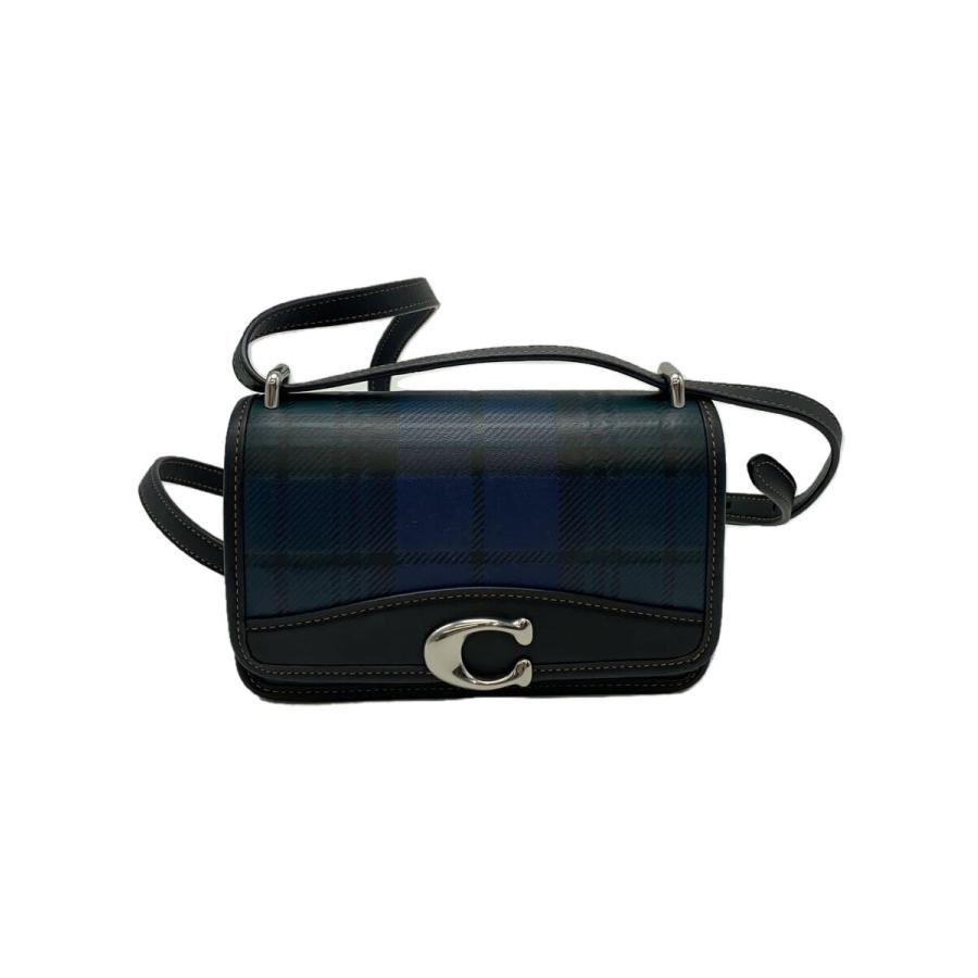 COACH◇ショルダーバッグ/--/BLU/チェック/CG178 : セカンドストリート  