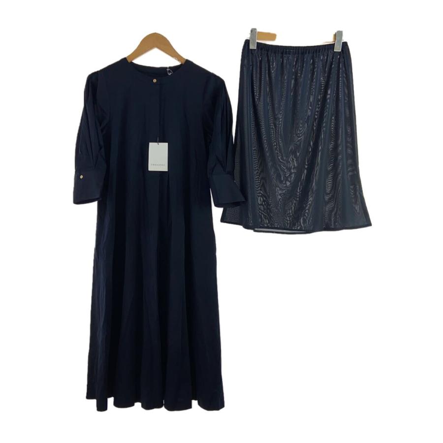 S.ESSENTIALS/長袖ワンピース/36/コットン/NVY/P6J01-502-29