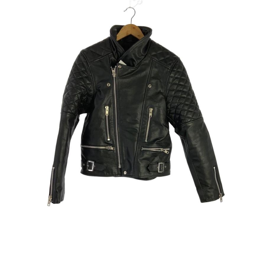 Freeclom/ダブルライダースジャケット/40/牛革/BLK : セカンド