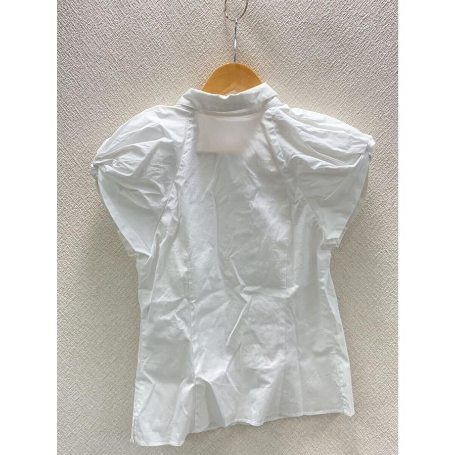 Drawer - シーニュ　ねじりパフブラウス　1 Cygne◇ねじりパフブラウス/半袖ブラウス/1/コットン/WHT/無地