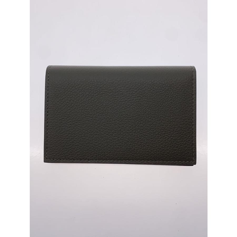 【新品】HERMES ダークグレー レザー カードケース HERMES◇カードケース/レザー/GRY/無地/メンズ : セカンドストリート