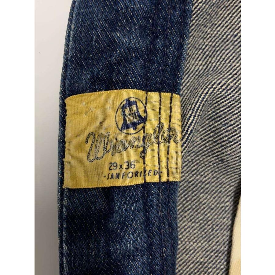 WRANGLER◇60s/11MWZ/BLUE BELL DENIM PANTS/斜めベルプリントタグ