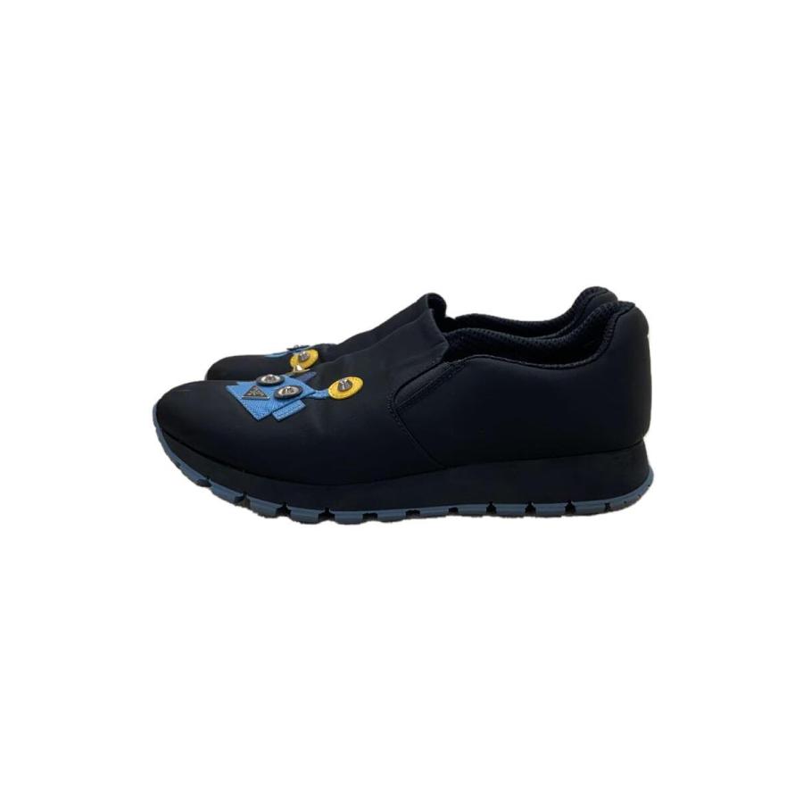 PRADA◇ローカットスニーカー/37.5/黒/1s532h/スリッポン/ロボット 