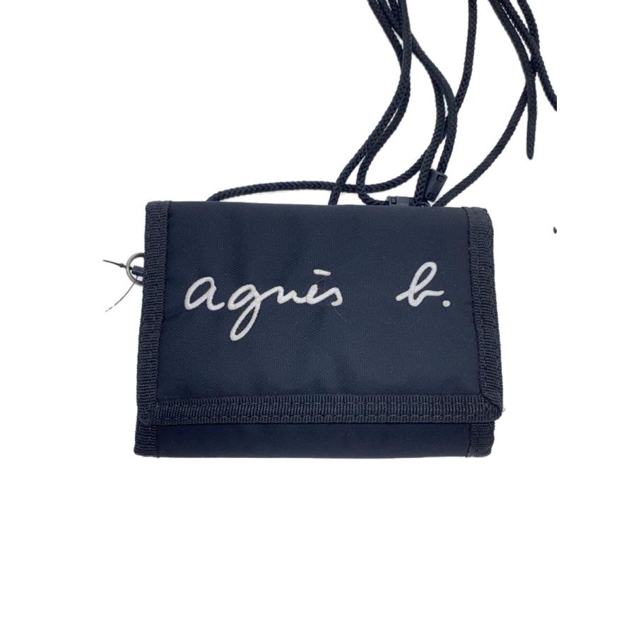 agnes b.◇3つ折り財布/ナイロン/BLK/メンズ : セカンド agnes b.◇3つ折り財布/ナイロン/BLK/メンズ : セカンド