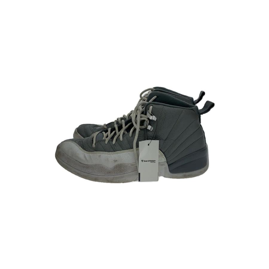 NIKE◇AIR JORDAN 12_エア ジョーダン 12/26cm/GRY/レザー : セカンド