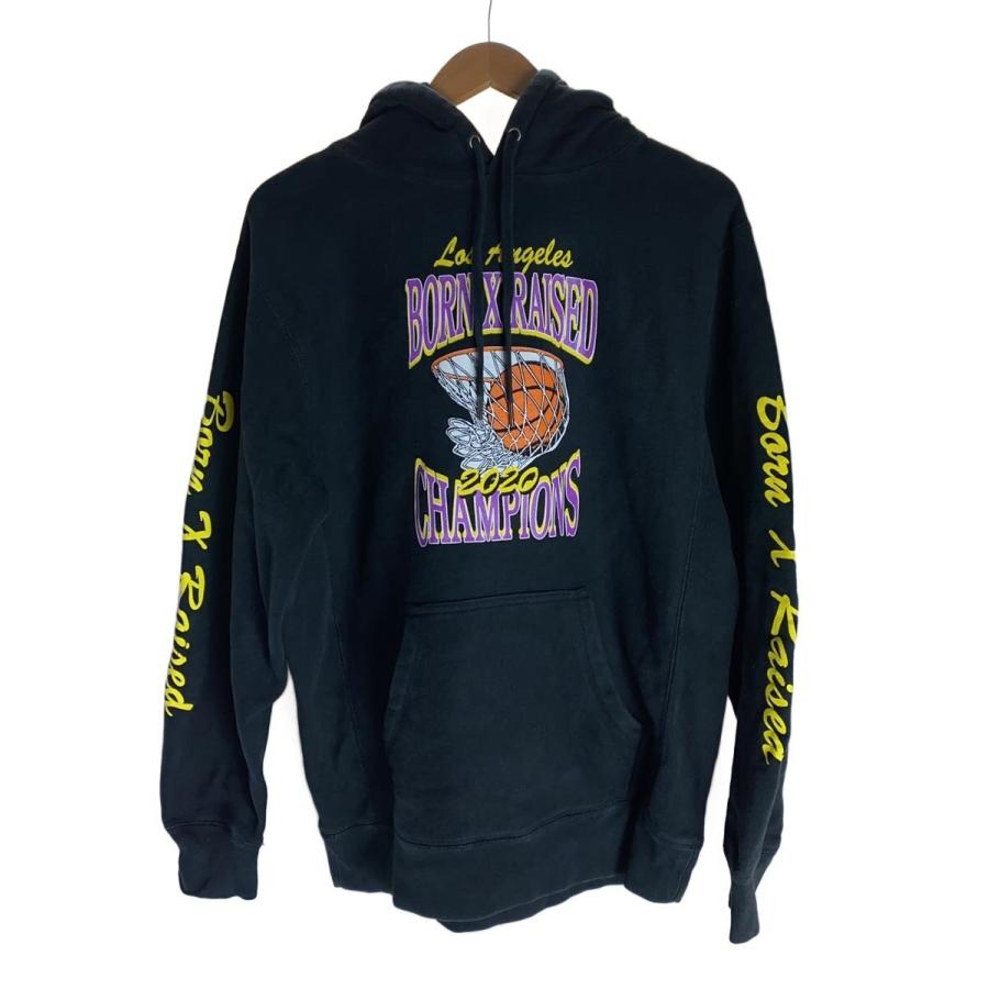 BORN X RAISED◇パーカー/M/コットン/BLK/9950-25N : セカンド 