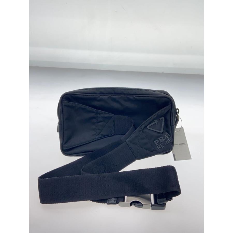 PRADA◆ウエストバッグ/ナイロン/BLK/無地/2VL977_2