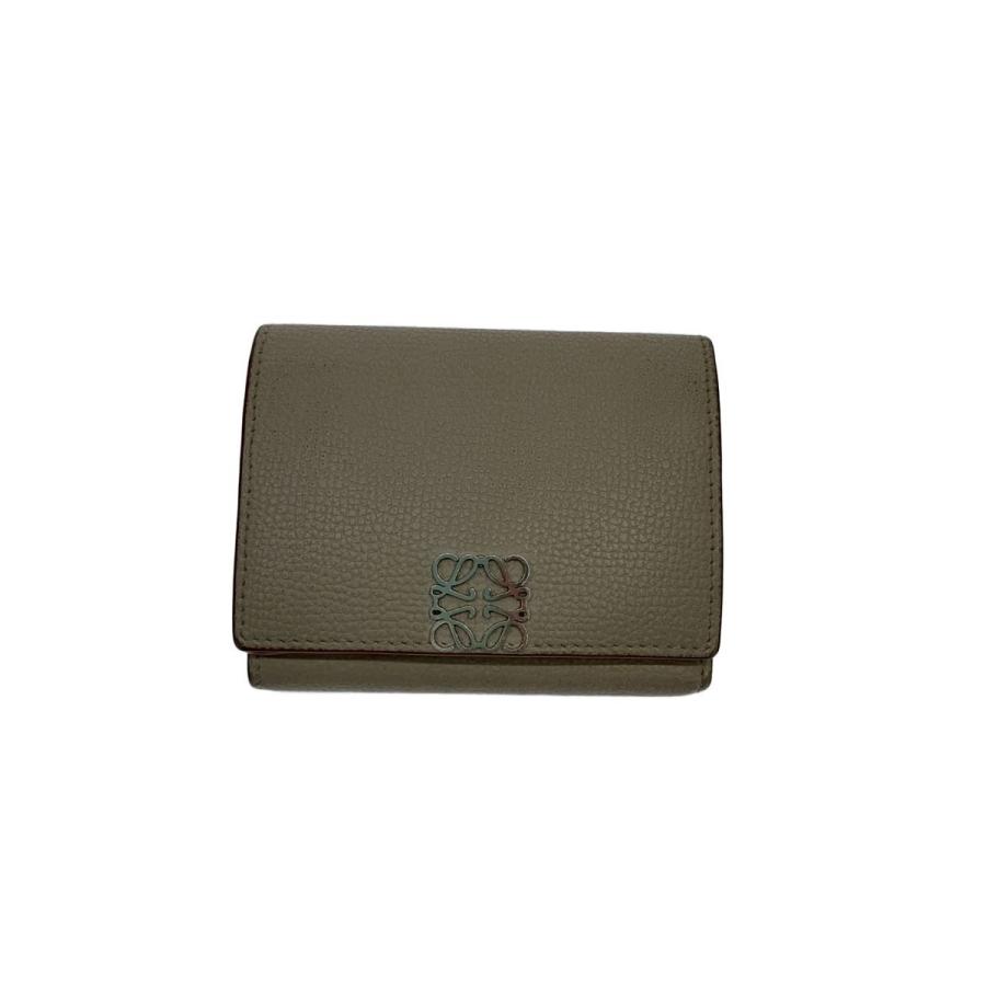 LOEWE◇3つ折り財布/レザー/BEG/レディース : セカンドストリートYahoo