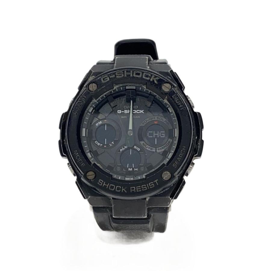 CASIO◇腕時計/アナログ/--/BLK/BLK/GST-S100G/? NULL ? : セカンド