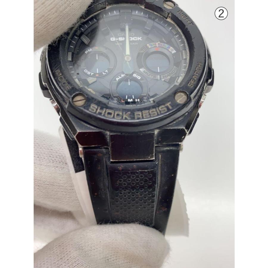 CASIO◇腕時計/アナログ/--/BLK/BLK/GST-S100G/? NULL ? : セカンド