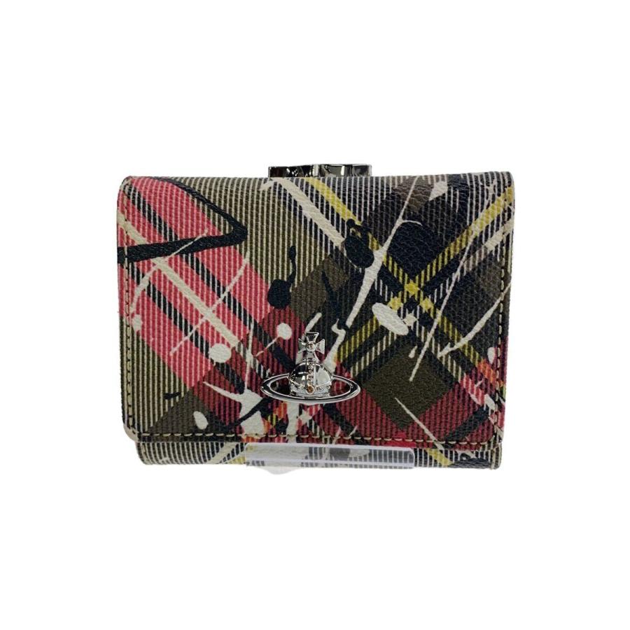 Vivienne Westwood◇3つ折り財布/--/マルチカラー/チェック Vivienne Westwood◇3つ折り財布/--/マルチカラー/チェック