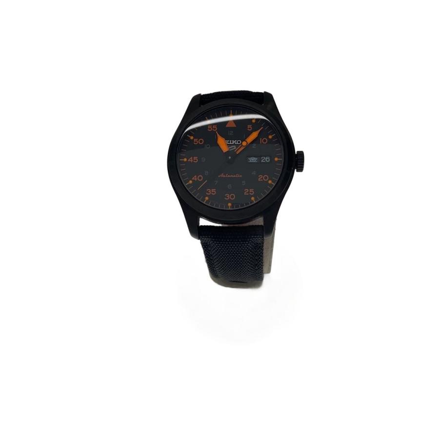 SEIKO◇自動巻腕時計/アナログ/キャンバス/BLK/BLK/4R36-10A0