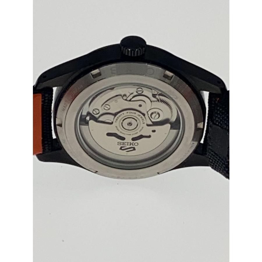 SEIKO◇自動巻腕時計/アナログ/キャンバス/BLK/BLK/4R36-10A0