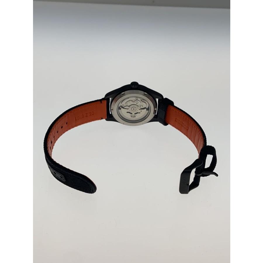 SEIKO◇自動巻腕時計/アナログ/キャンバス/BLK/BLK/4R36-10A0