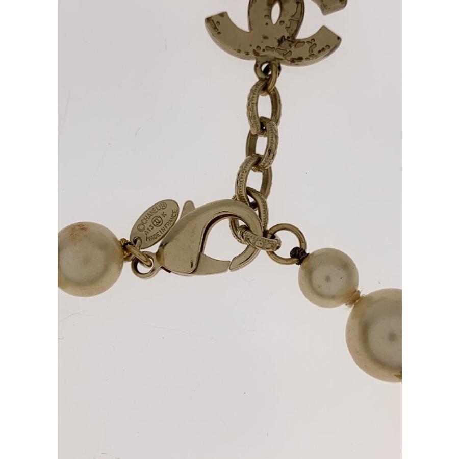CHANEL◇ココマーク/パール/ブレスレット/--/WHT/レディース