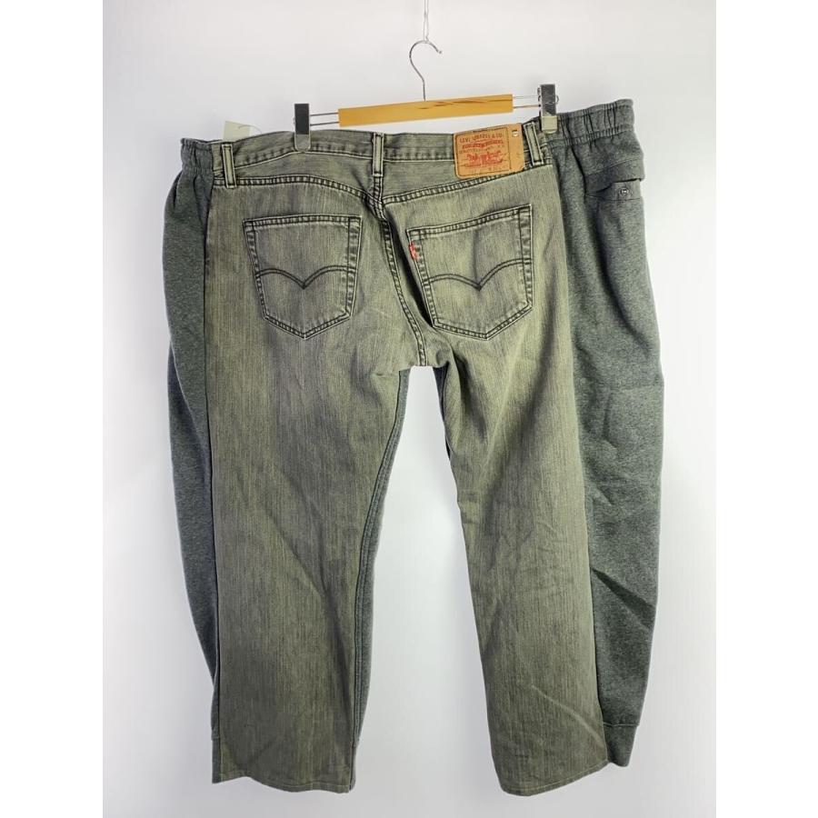 ブレス  3099 Overjoggingjeans ナイロンジャージードッキングオーバーサイズデニムパンツ メンズ L BLESS◇3099 OVERJOGGINGJEANS/再構築/ストレートパンツ/L/コットン